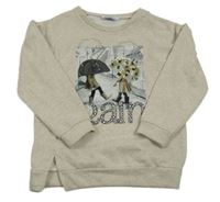 Světlebéžová třpytivá mikia s obrázkom Mayoral