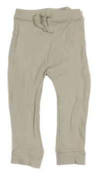 Svetlobéžové rebrované tepláky Matalan