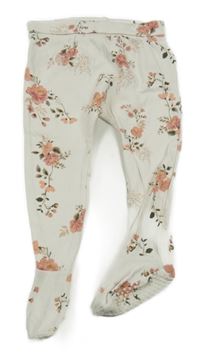 Smetanové květované polodupky s volánikmi George