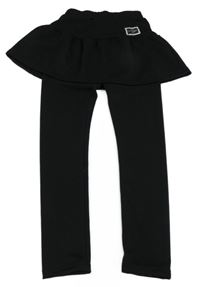 Černé zateplené legíny se sukní 