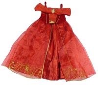 Kostým - červené saténové šaty - Bella Disney