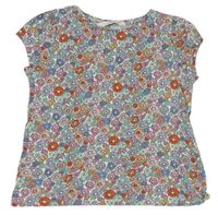 Farebné kvetinové tričko H&M