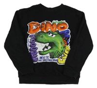 Čierna mikina s dinosaurom H&M