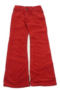 Červené menšestrové nohavice Fitz