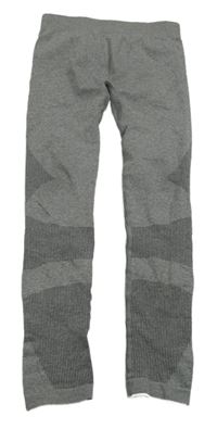 Šedé proužkované spodní funkční kalhoty 