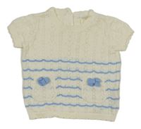 Bílo-modré pruhované svetrové tričko Next