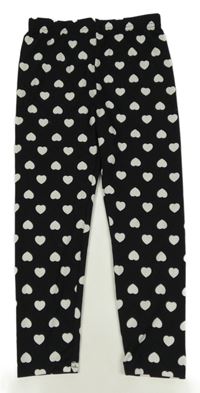 Čierne legíny so srdiečkami Shein