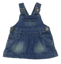 Modré rifľové šaty Mothercare