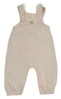 Svetloružové na traké tepláky so zlatým srdiečkom a vreckom a volánikmi s madeirou RIVER ISLAND