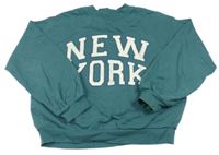 Šalvějová oversize mikina s nápismi M&S