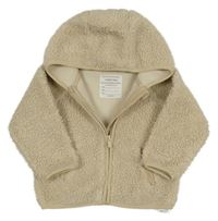Svetlobéžová huňatá bunda s kapucňou PRIMARK