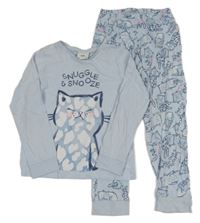 Světlemodré pyžamo s kočičkou C&A