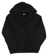 Čierna prepínaci mikina s kapucňou Tu