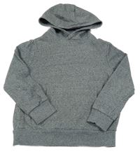 Antracitová mikina s vreckom a kapucňou M&S