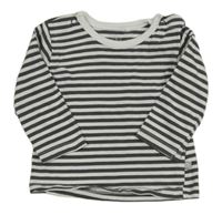 Černo-bílé pruhované triko Liegelind