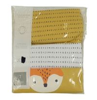 Nové - 3x - Body - Okrové s liškou, okrové a bílé vzorované F&F