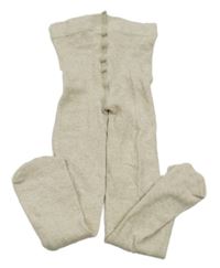 Světlebéžové melírované punčocháče H&M