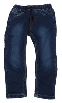 Tmavomodré teplákové rifle Next