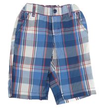 Modro-bílo-červené kostkované kraťasy C&A