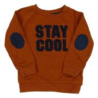 Medová mikina s nápismi PRIMARK