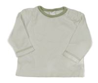Bílo-světlekhaki tričko C&A
