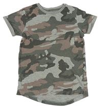 Sivo-pudrové army tričko Next