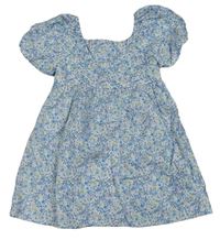 Bielo-modré kvetované ľahké šaty zn. Primark