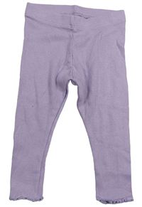Lila rebrované legíny Primark