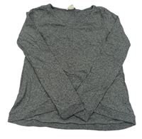 Tmavosivé melírované tričko H&M