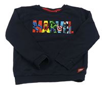 Tmavomodrá mikina s 3D logom s Avengers Primark