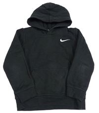 Černá mikina s logem a kapucí Nike