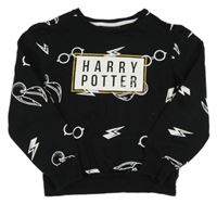 Čierna mikina s obrázky - Harry Potter