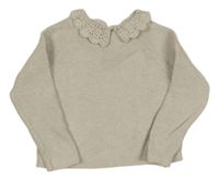 Světlešedý svetr s límečkem Next