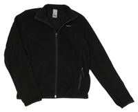 Černá fleecová propínací funkční mikina Quechua