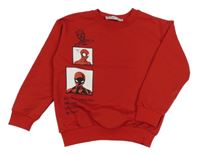 Červená mikina so Spidermanem