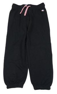 Černé tepláky s logem Champion