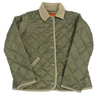 Khaki prošívaná šusťáková zateplená bunda S. Oliver