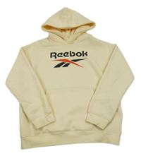 Béžová mikina s logem a kapucí Reebok x H&M