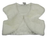 Smotanové kožušinové podšité bolerko