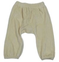 Béžové zamatové tepláky