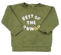 Khaki mikina s nápisom s banány M&S