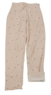 Růžové zateplené legíny s hvězdami George