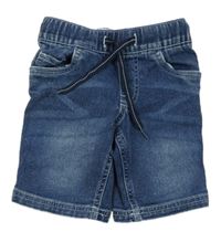 Modré teplákové rifľové kraťasy Kids