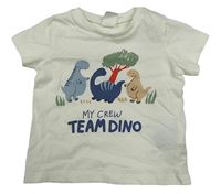 Smotanové tričko s dinosaurami H&M