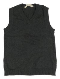 Tmavosivá svetrová vesta H&M