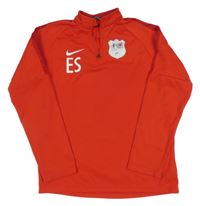 Červená športová funkčná mikina s potlačou Nike