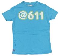 Svetlomodré tričko s číslom