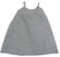 Čierno-biele kockované krepové šaty Primark