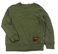 Khaki žebrovaná mikina F&F