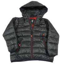 Černá šusťáková prošívaná zateplená bunda s kapucí V by Very